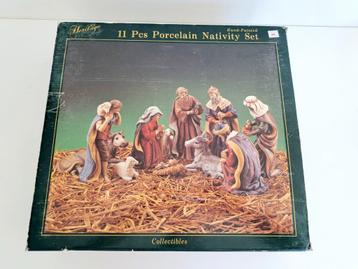 Unieke handgeschilderde kerststal Heritage Collectibles  beschikbaar voor biedingen