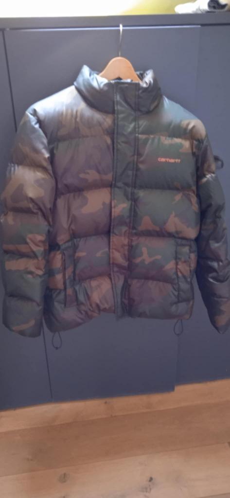 Carhartt WIP Camo Pufferjas, Kleding | Heren, Jassen | Winter, Gedragen, Maat 46 (S) of kleiner, Overige kleuren, Ophalen of Verzenden