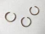 3 anneaux pour piercings en acier chirurgical 1.0 x 12 mm, Handtassen en Accessoires, Piercings, Ophalen of Verzenden, Gebruikt