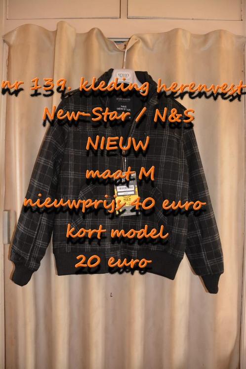 139. kleding herenvest , NIEUW , verzending inbegrepen, Kleding | Heren, Jassen | Zomer, Nieuw, Maat 48/50 (M), Zwart, Verzenden