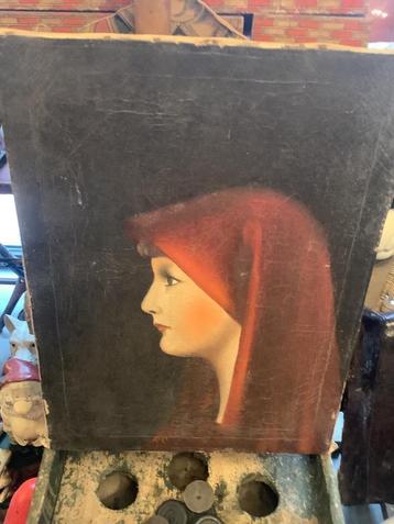 Prachtig kunstwerk op doek 19e eeuws ! beschikbaar voor biedingen