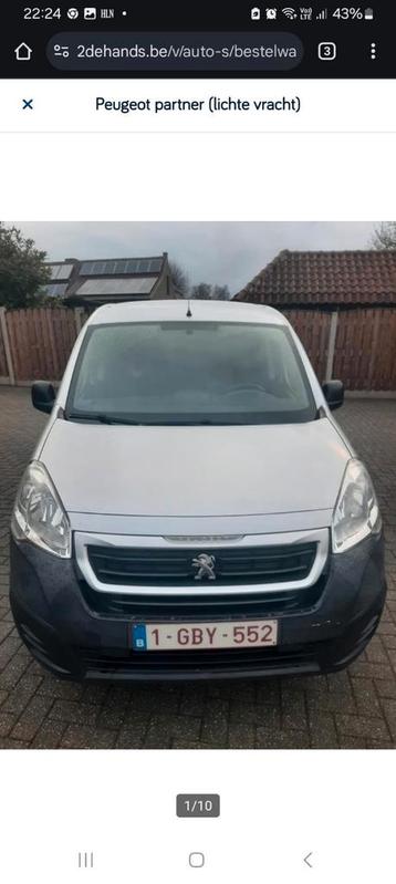Peugeot partner lichte vracht, 3 zitplaatsen, Auto's, Particulier, Te koop