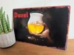Metalen reclamebord Duvel, Ophalen of Verzenden, Zo goed als nieuw, Reclamebord, Plaat of Schild, Duvel