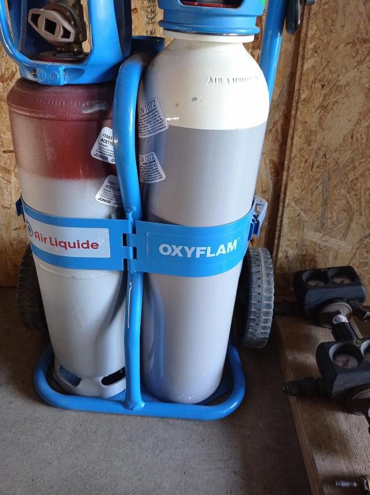 Poste oxyflam soudure   Oxygène Acétylène   Air Liquide, Doe-het-zelf en Bouw, Gereedschap | Lasapparaten, Zo goed als nieuw, Overige typen