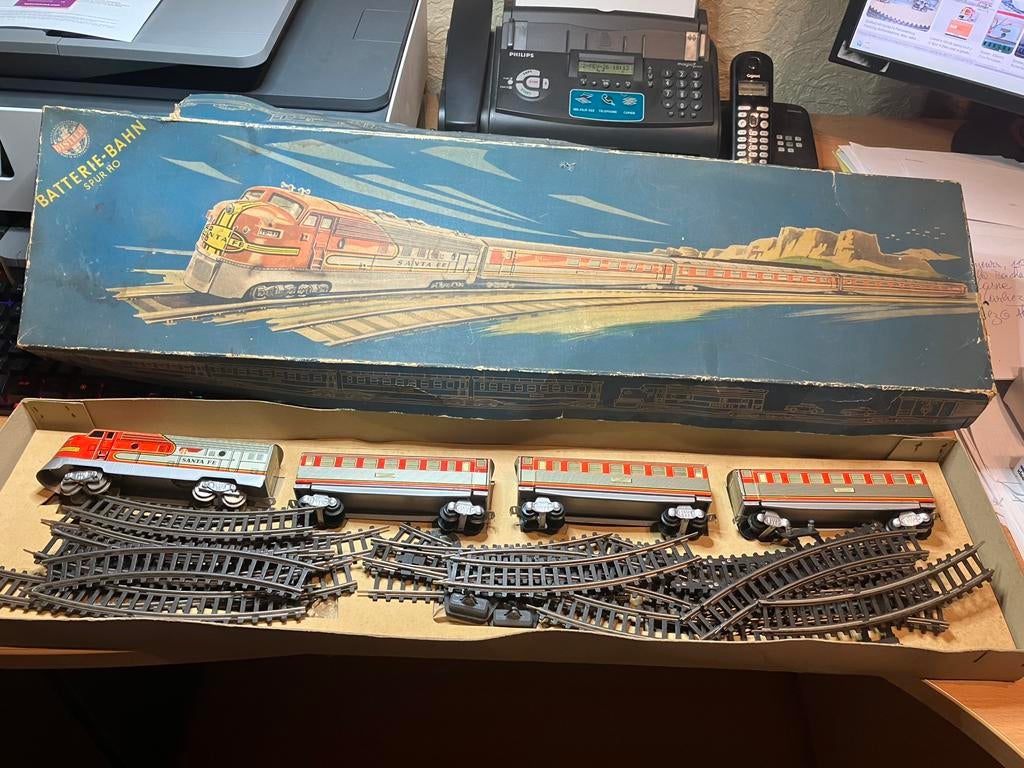 Distler HO Batterie Bahn coffret complément  4 éléments, Ophalen of Verzenden, Zo goed als nieuw, Treinset, Overige merken