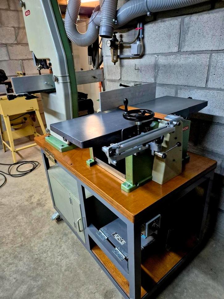 Inca vlakvandiktebank (tersa as 3 messen ) + inca lintzaag, Doe-het-zelf en Bouw, Schaafmachines, Zo goed als nieuw, Ophalen