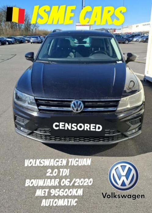 AUTOMATIC VOLKSWAGEN TIGUAN 2020 2.0 TDI 95000 KM, Auto's, Volkswagen, Bedrijf, Tiguan, Diesel, Automaat, Ophalen