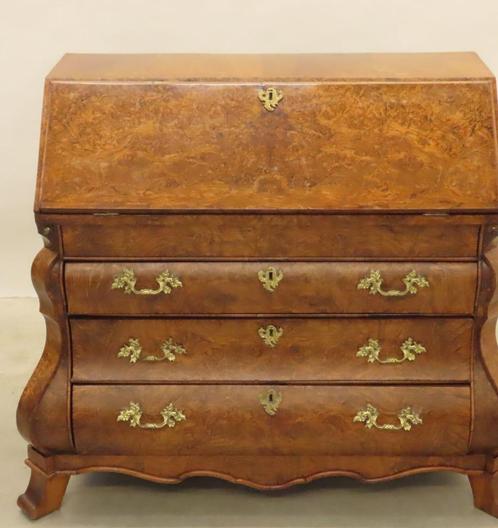 Scriban ou commode hollandaise en noyer  fin 19E, Antiek en Kunst, Antiek | Meubels | Kasten, Ophalen