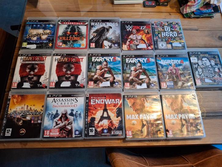Lot Playstation 3 games, Games en Spelcomputers, Spelcomputers | Sony PlayStation 3, Zo goed als nieuw, Ophalen