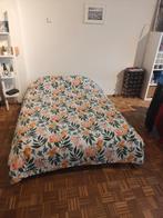 Tweepersoonsbed 140cm x 200cm, Huis en Inrichting, Slaapkamer | Bedden, Ophalen, Wit, Tweepersoons, 140 cm