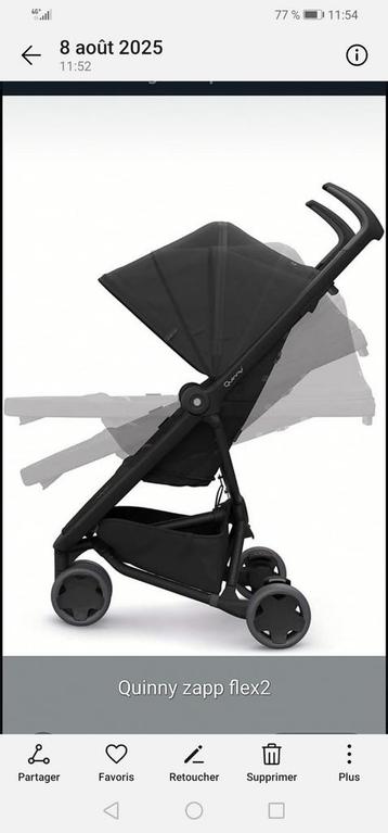 Poussette quinny zapp flex 2, Enlèvement, Poussette, Quinny