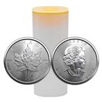 Canadese Maple Leaf 25x 1Oz zilver munt, Postzegels en Munten, Ophalen, Zilver