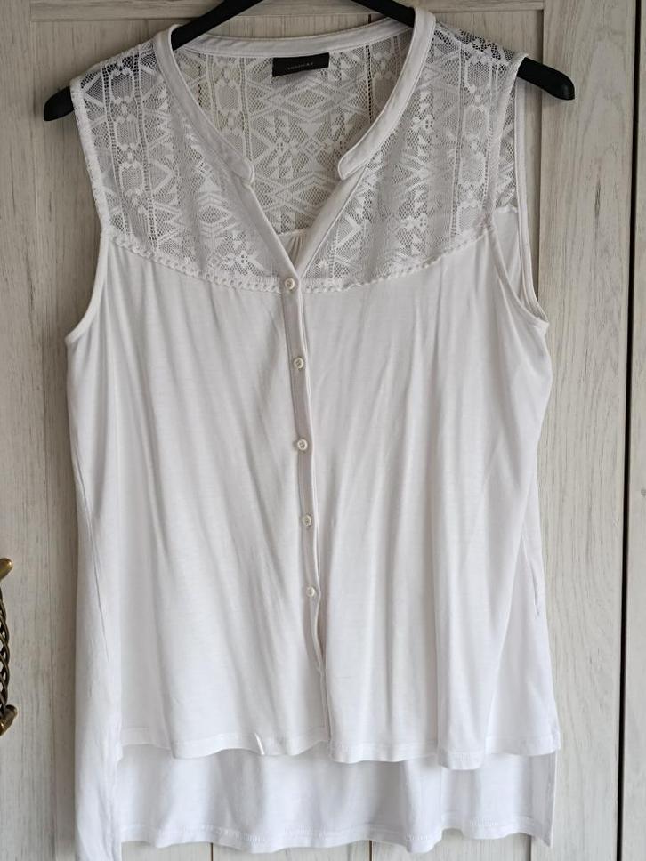 wit topje YESSICA maat M, Kleding | Dames, Topjes, Zo goed als nieuw, Maat 38/40 (M), Wit, Ophalen of Verzenden