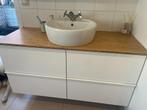 Badkamermeubel + lavabo, Huis en Inrichting, Badkamer | Badkamermeubels, Ophalen, 100 tot 150 cm, Zo goed als nieuw, Minder dan 100 cm