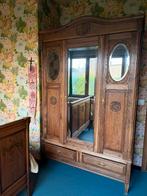 Antieke massieve eikenhouten kledingkast met spiegels, Enlèvement