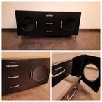 Zwarte dressoir tv-kast Tenzo Cobra retro design, Huis en Inrichting, Ophalen, Zo goed als nieuw