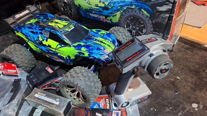 Traxxas Rustler 4x4 VXL 3s rtr, Hobby en Vrije tijd, Modelbouw | Radiografisch | Auto's, Gebruikt, Auto offroad, Elektro, Schaal 1:10