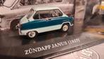 Zündapp Janus 1957 blauw 1:43 in vitrinedoosje, Ophalen of Verzenden, Nieuw