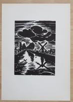 Houtsnede Frans Masereel: DAMME, Antiek en Kunst, Kunst | Etsen en Gravures, Verzenden