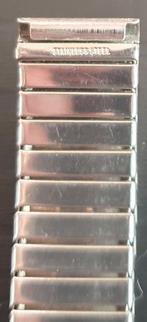 Rekbare horlogeband van roestvrij staal van 16 mm, Bijoux, Sacs & Beauté, Bracelets, Enlèvement ou Envoi, Comme neuf, Argent, Acier