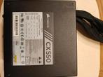 PSU Corsair cx550 (nieuwprijs €60), Informatique & Logiciels, Alimentations internes, Enlèvement ou Envoi