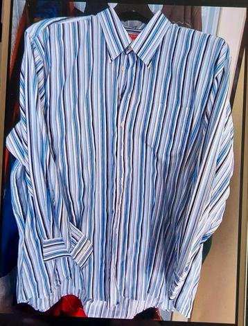 Chemise homme 4XL bleu, Kleding | Heren, Grote Maten, Ophalen of Verzenden, Zo goed als nieuw, Blauw, Overhemd