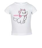 Marie Cat T-shirt Wit - maat 92 - 98/104 - 110/116 - 122/128, Enfants & Bébés, Fille, Chemise ou À manches longues, Enlèvement ou Envoi