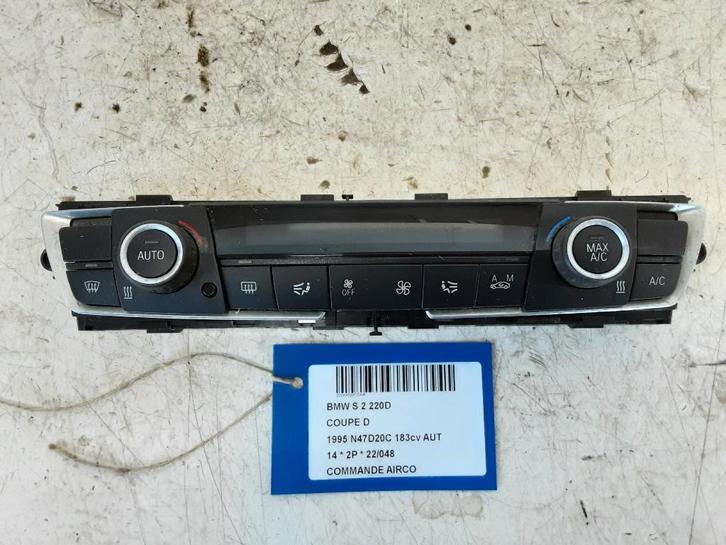 PANNEAU DE COMMANDE CLIMATISATION BMW 2 serie (F22), Autos : Pièces & Accessoires, Tableau de bord & Interrupteurs, BMW, Utilisé