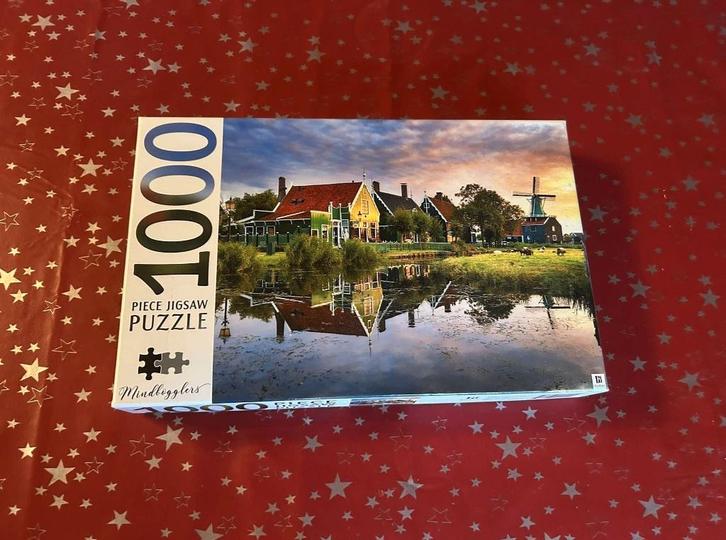 Jigsaw Puzzle 1000 pièces : Zaandam Holland, Hobby en Vrije tijd, Denksport en Puzzels, Zo goed als nieuw, Legpuzzel, 500 t/m 1500 stukjes