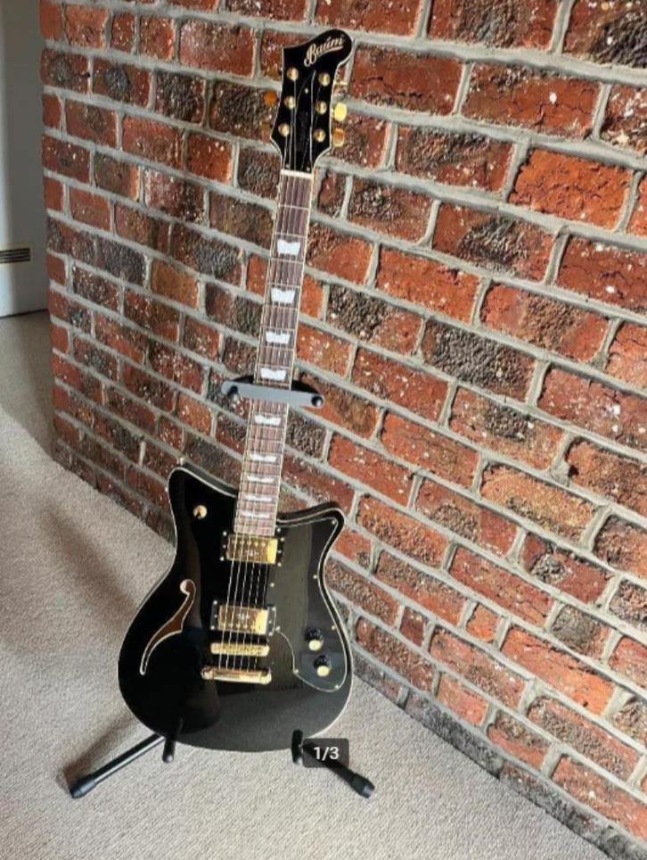 Baum Revolt - Black (2024), Muziek en Instrumenten, Snaarinstrumenten | Gitaren | Elektrisch, Zo goed als nieuw, Hollow body, Overige merken