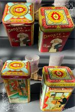 Deux boîtes en métal vintage Droste's Cacao, Collections, Boîte en métal, Utilisé, Enlèvement ou Envoi, Droste