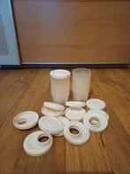 Set van 10 Difrax bewaarpotjes voor borstvoedingsmelk, Kinderen en Baby's, Babyvoeding en Toebehoren, Ophalen, Zo goed als nieuw