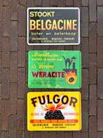 Blikken borden steenkool, Verzamelen, Ophalen of Verzenden