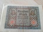 Duitse honderd mark 1920, Postzegels en Munten, Ophalen of Verzenden, Duitsland, Los biljet