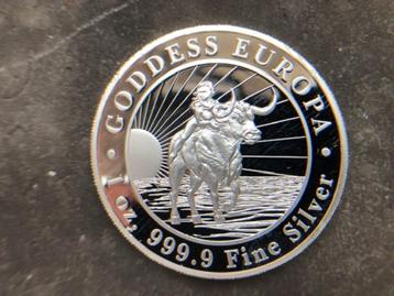 2021 Tokelau - Goddess Europa - 1 oz silver beschikbaar voor biedingen
