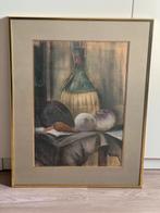 Dessin unique avec bordure dorée, Antiquités & Art, Enlèvement ou Envoi