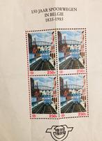 4 postzegels 150j Spoorwegen in België, Postzegels en Munten, Ophalen, Postfris
