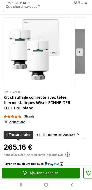 Nieuwe Schneider Electric Weiser aangesloten verwarmingskit beschikbaar voor biedingen