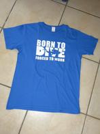 T-shirt Born to dive, maat XL, Gedragen, Blauw, Ophalen of Verzenden