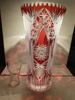 Très beau et grand vase en cristal Bohême, Antiquités & Art, Enlèvement ou Envoi