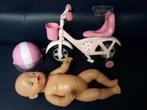 Baby Born popje met fiets en helmpje, Zapf Creation, Baby Pop, Utilisé, Enlèvement ou Envoi