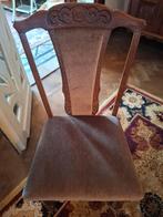 6 stoelen in eik met stof bekleed, Huis en Inrichting, Stoelen, Ophalen, Overige kleuren, Zo goed als nieuw, Stof