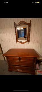 Commode + miroir en chêne, Comme neuf