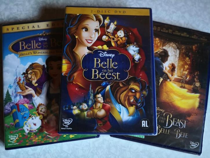 Disney dvd's belle en het beest uit te kiezen, Cd's en Dvd's, Dvd's | Tekenfilms en Animatie, Ophalen of Verzenden