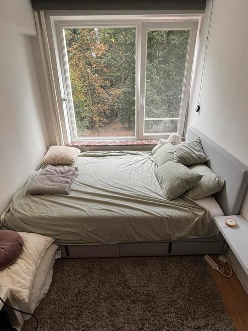 Bed + matras & topmatras + 2x onderschuif lade + lattenbodem, Huis en Inrichting, Slaapkamer | Bedden, Gebruikt, Ophalen
