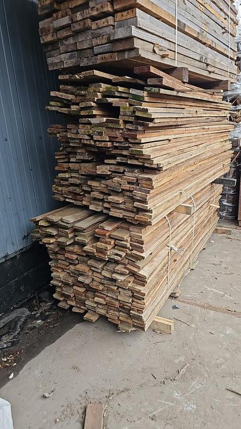 Hardhout planken B-keuze slechts 3€/lat!!., Doe-het-zelf en Bouw, Hout en Planken, Gebruikt, Ophalen of Verzenden