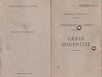 Carte identité France, Verzenden, Voor 1970