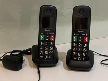 2 draadloze telefoons 'Gigaset E290' beschikbaar voor biedingen