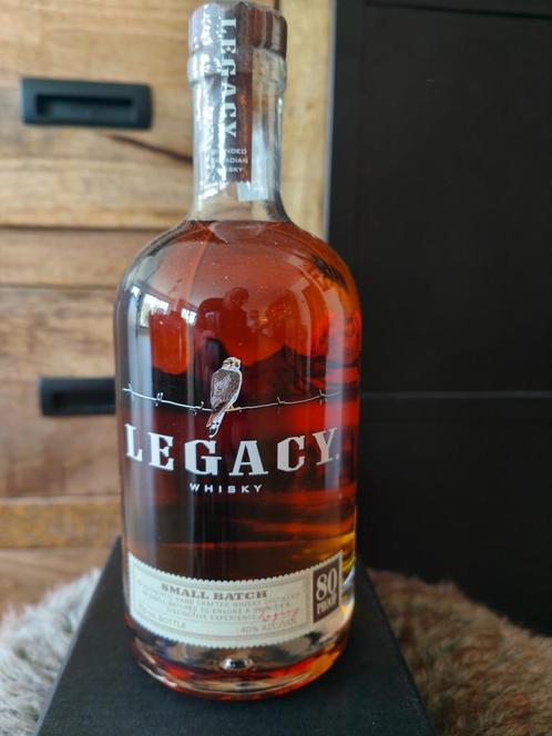 Legacy Whisky Small Batch 80 Proof (40%)  Canada Sazerac, Verzamelen, Wijnen, Nieuw, Overige typen, Overige gebieden, Ophalen of Verzenden