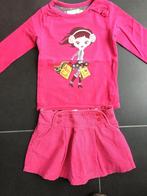 set Rokje roos met t-shirt maat 86 (18mnd), Enlèvement ou Envoi, Ensemble, Comme neuf, Premaman